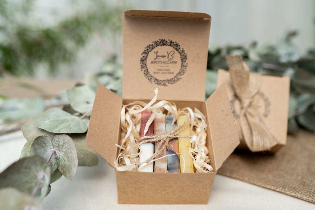 Natural aromatherapy soap gift set