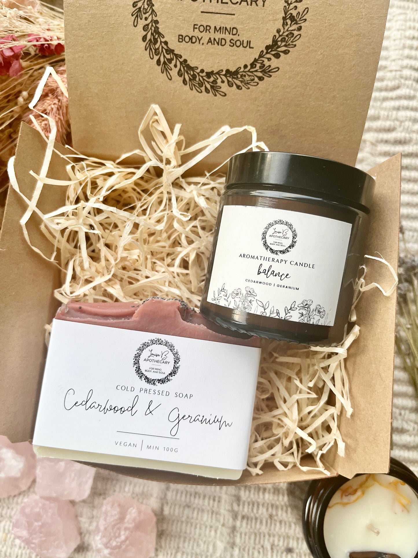 Create your own candle and soap gift set