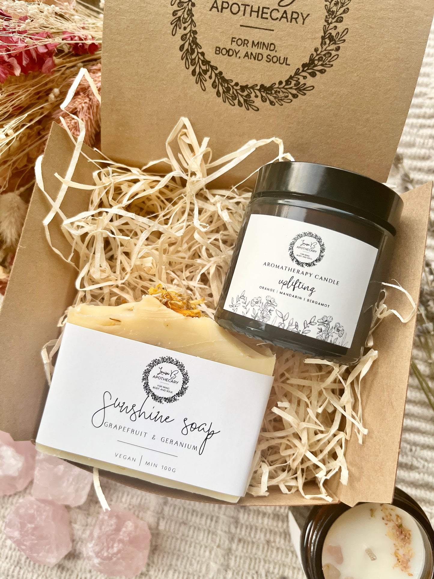 Create your own candle and soap gift set