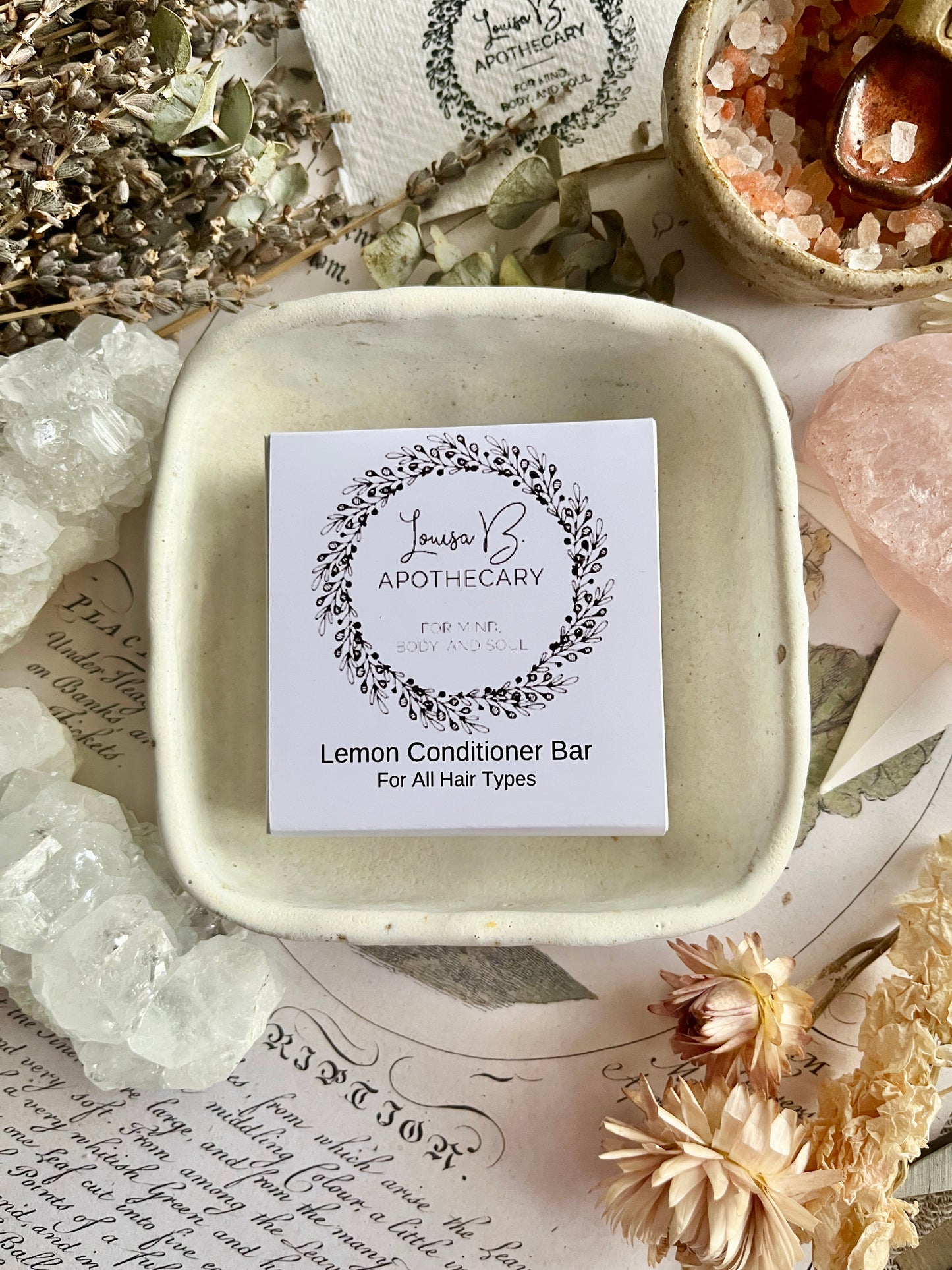 Lemon conditioner bar