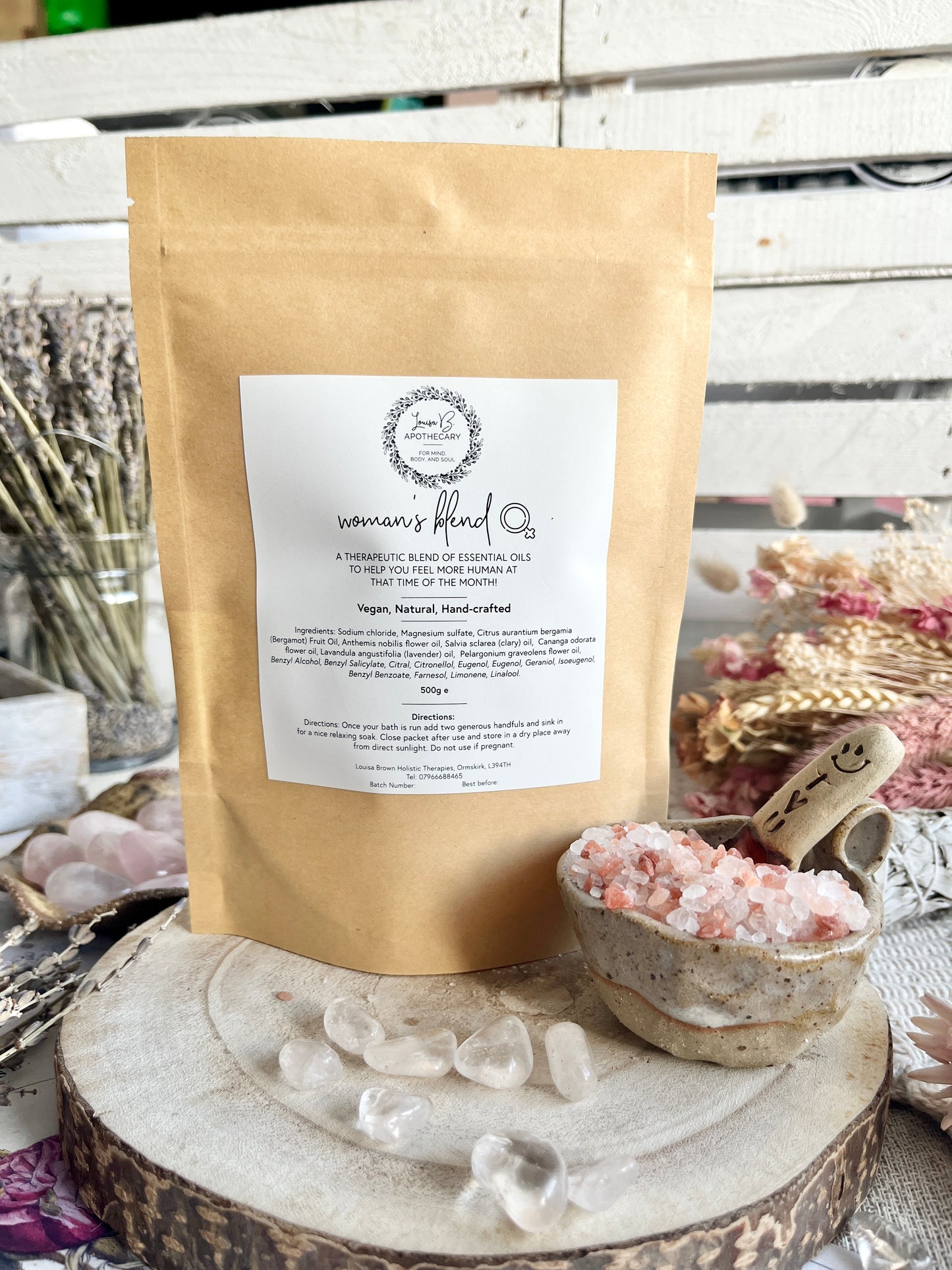 Women's blend bath salts