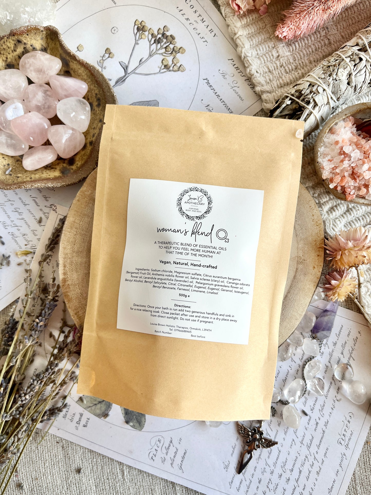 Women's blend bath salts